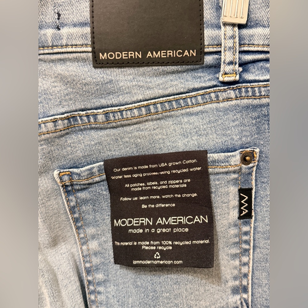 NEW Modern American Jackson Full Crop in Lakeshore Women's Jeans Sz 25 - Picture 10 of 11